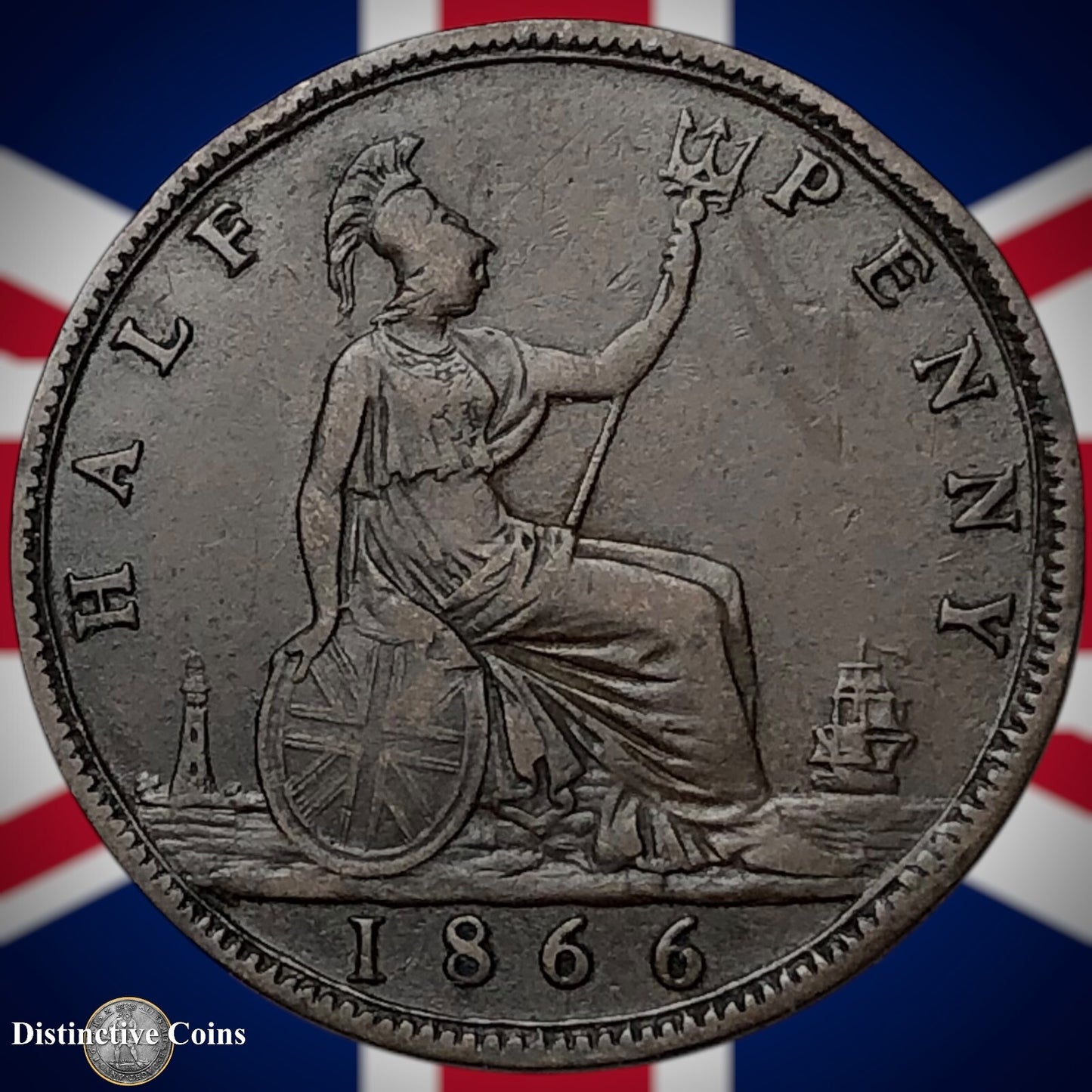 Great Britain 1866 Half Penny 1/2d GB5481