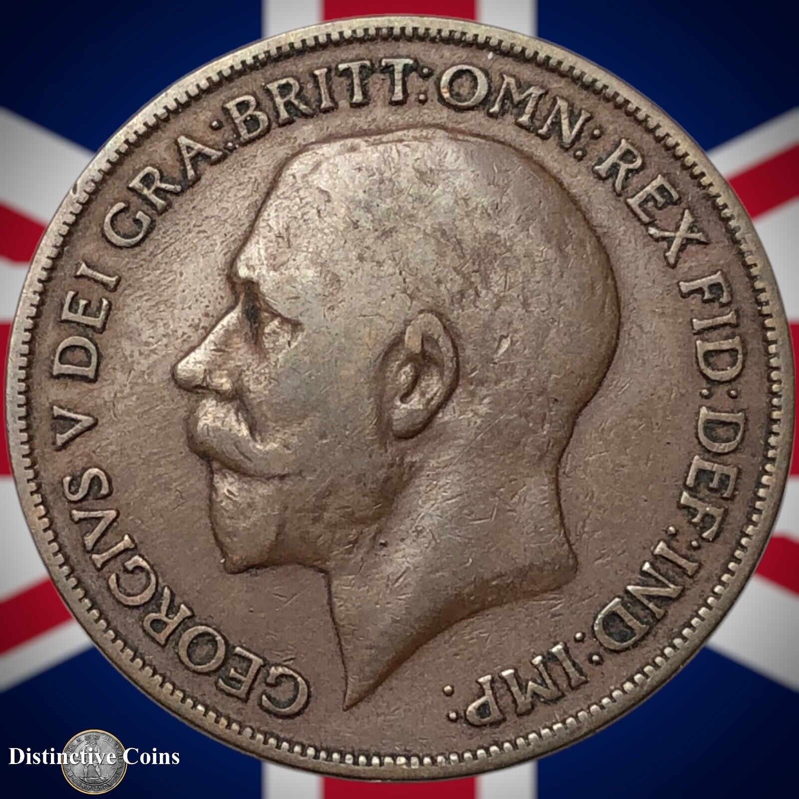 Great Britain 1918 KN Penny 1d GB6894