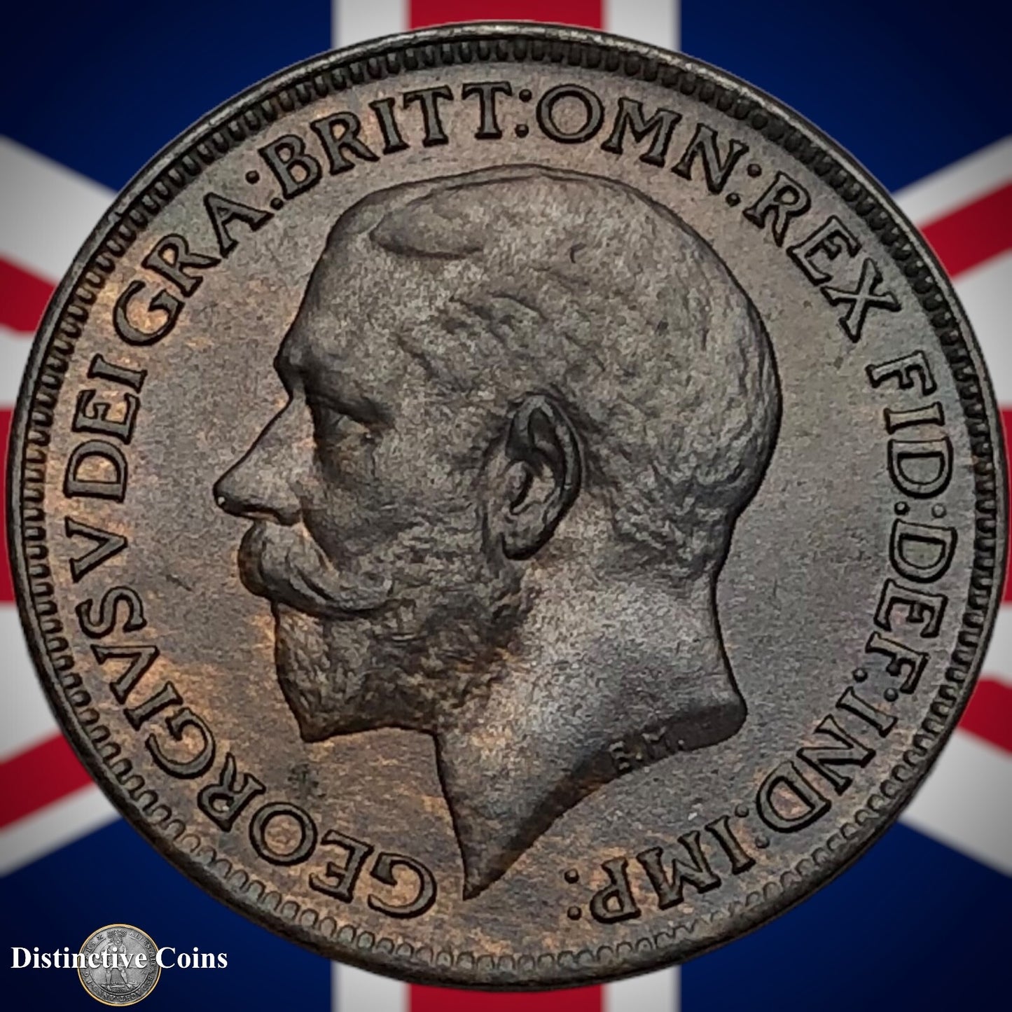 Great Britain 1917 Farthing 1/4d GB4687