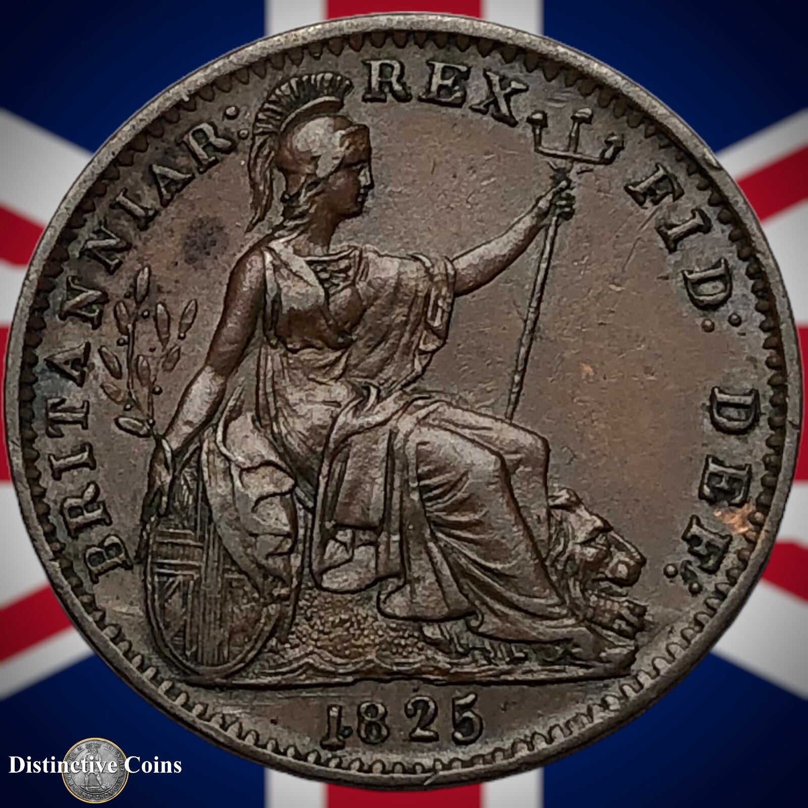 Great Britain 1825 Farthing 1/4d GB3296