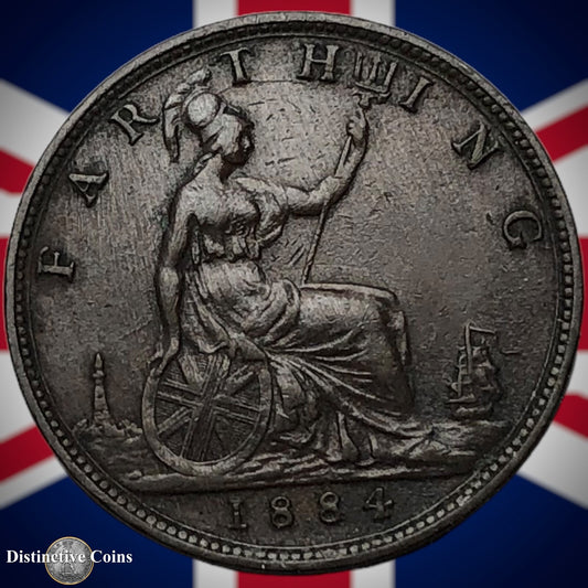 Great Britain 1884 Farthing 1/4d GB4063