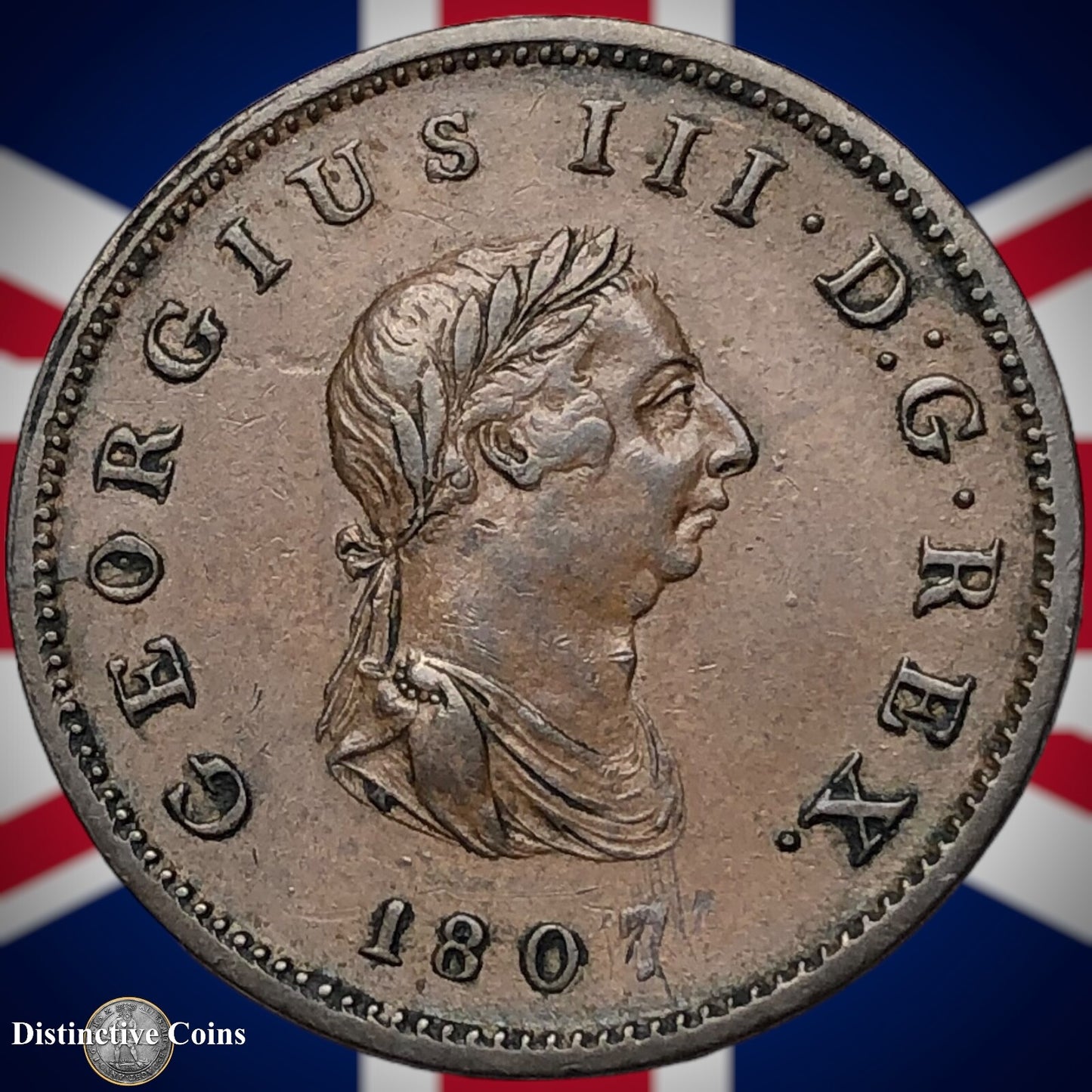 Great Britain 1807 Half Penny 1/2d GB5190