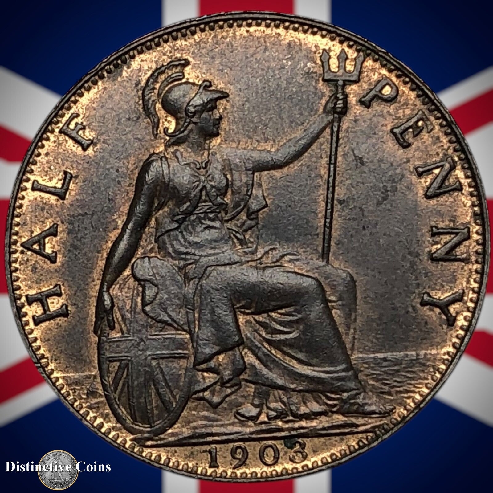 Great Britain 1903 Half Penny 1/2d GB5798