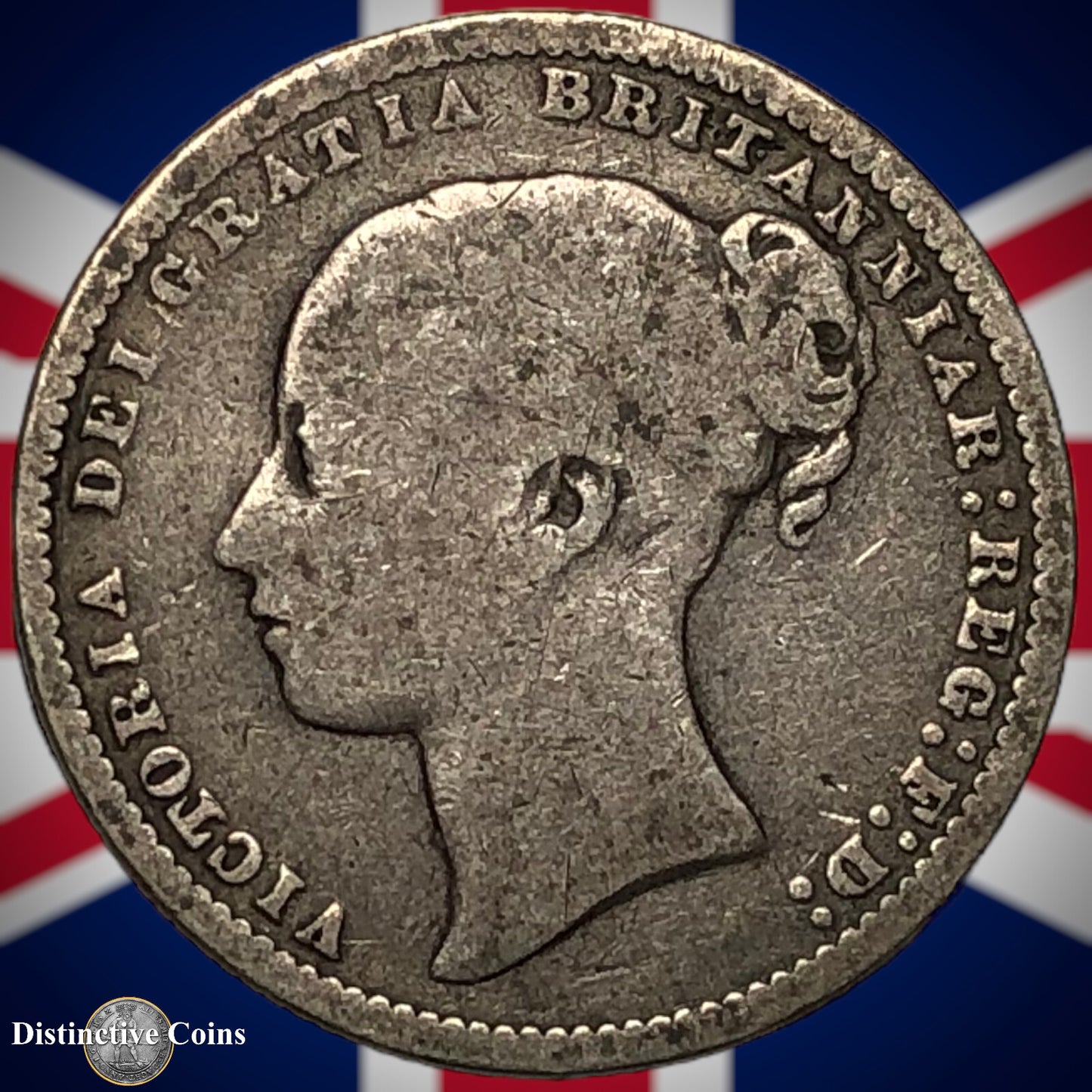 Great Britain 1875 British One Shilling GB0356