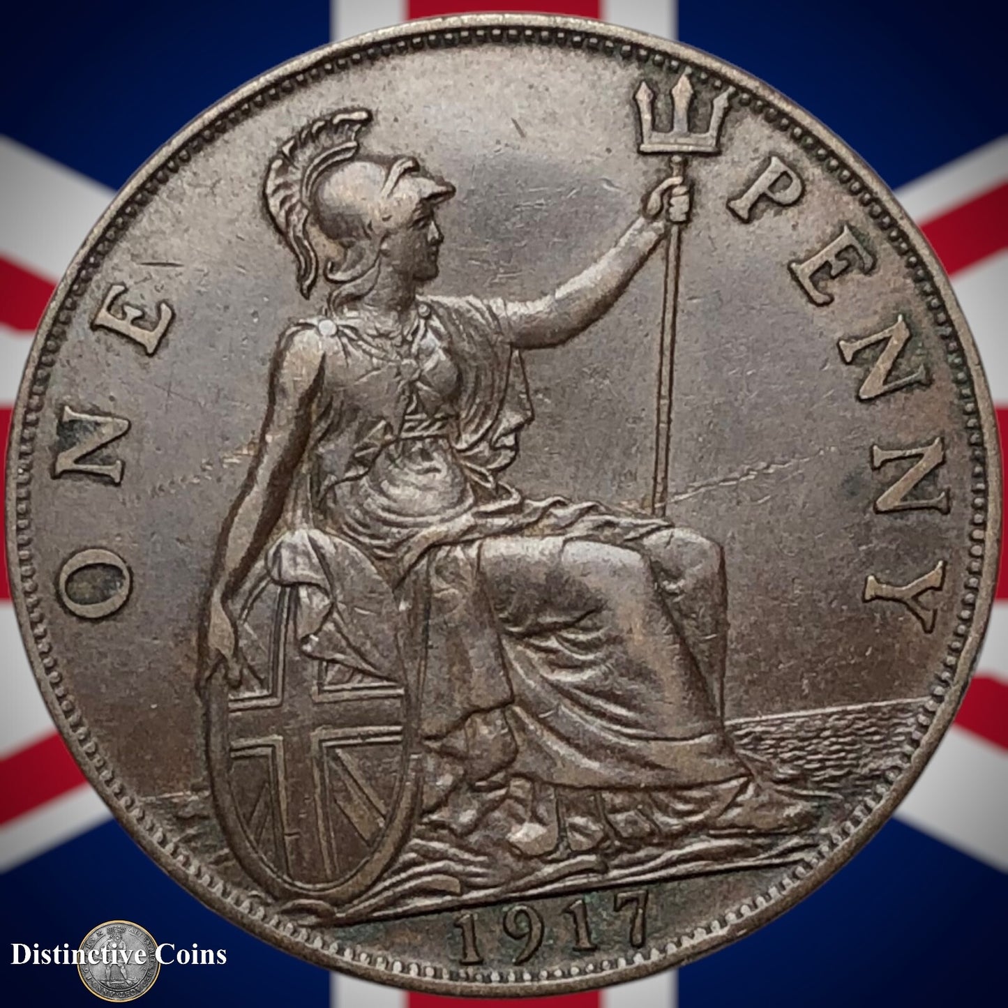 Great Britain 1917 Penny 1d GB6843