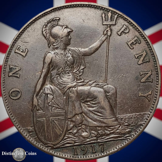 Great Britain 1917 Penny 1d GB6843