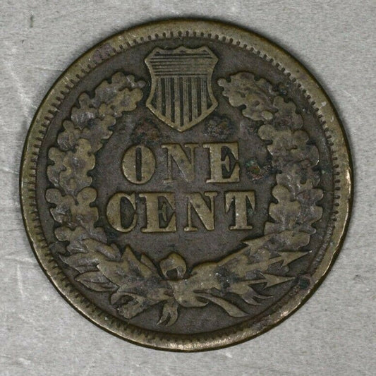 US 1866 Indian Penny Porous Rim Bumps  A2994