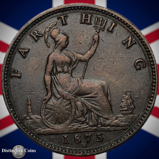 Great Britain 1875 H Farthing 1/4d GB3736