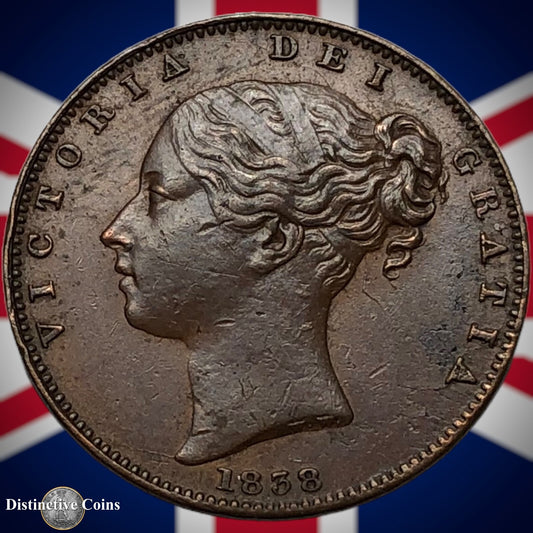 Great Britain 1838 Farthing 1/4d GB3398