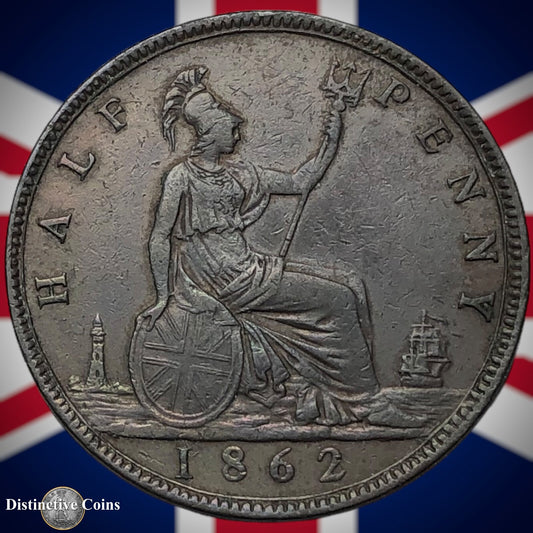 Great Britain 1862 Half Penny 1/2d GB5421