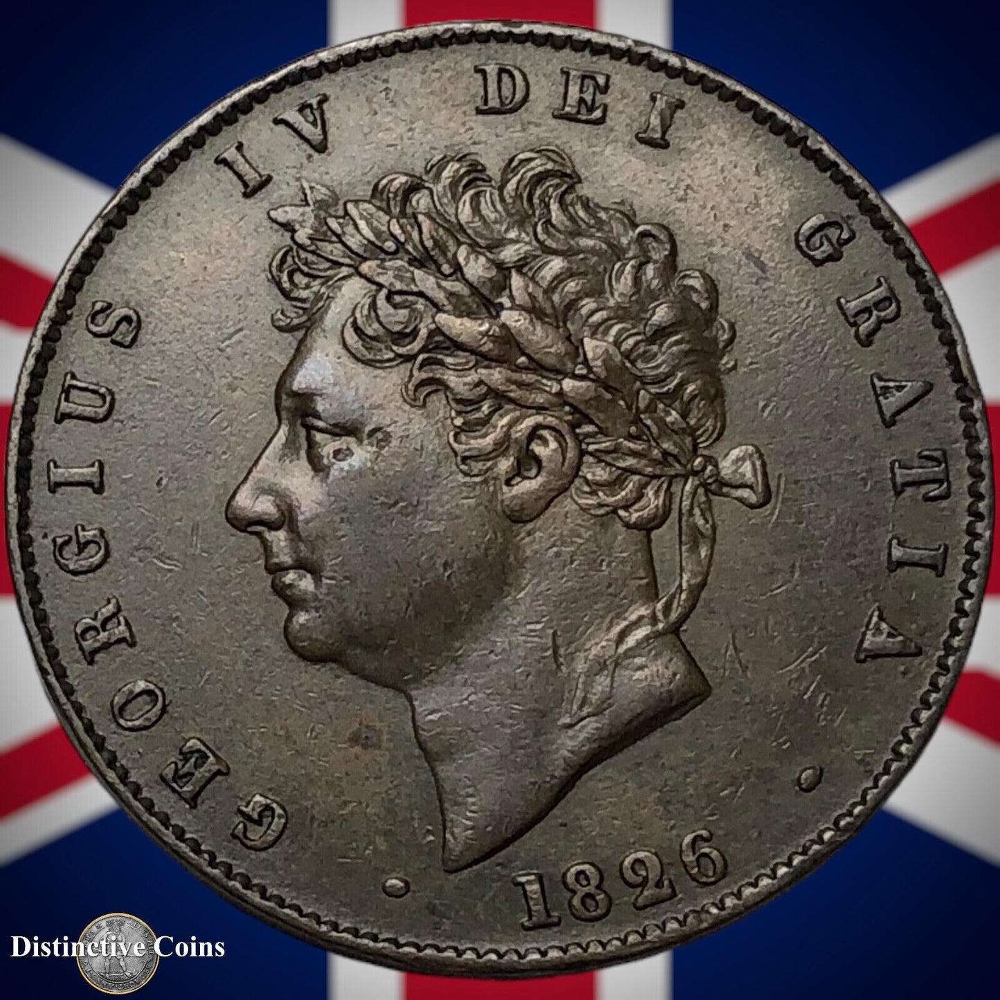 Great Britain 1826 Half Penny 1/2d GB5204
