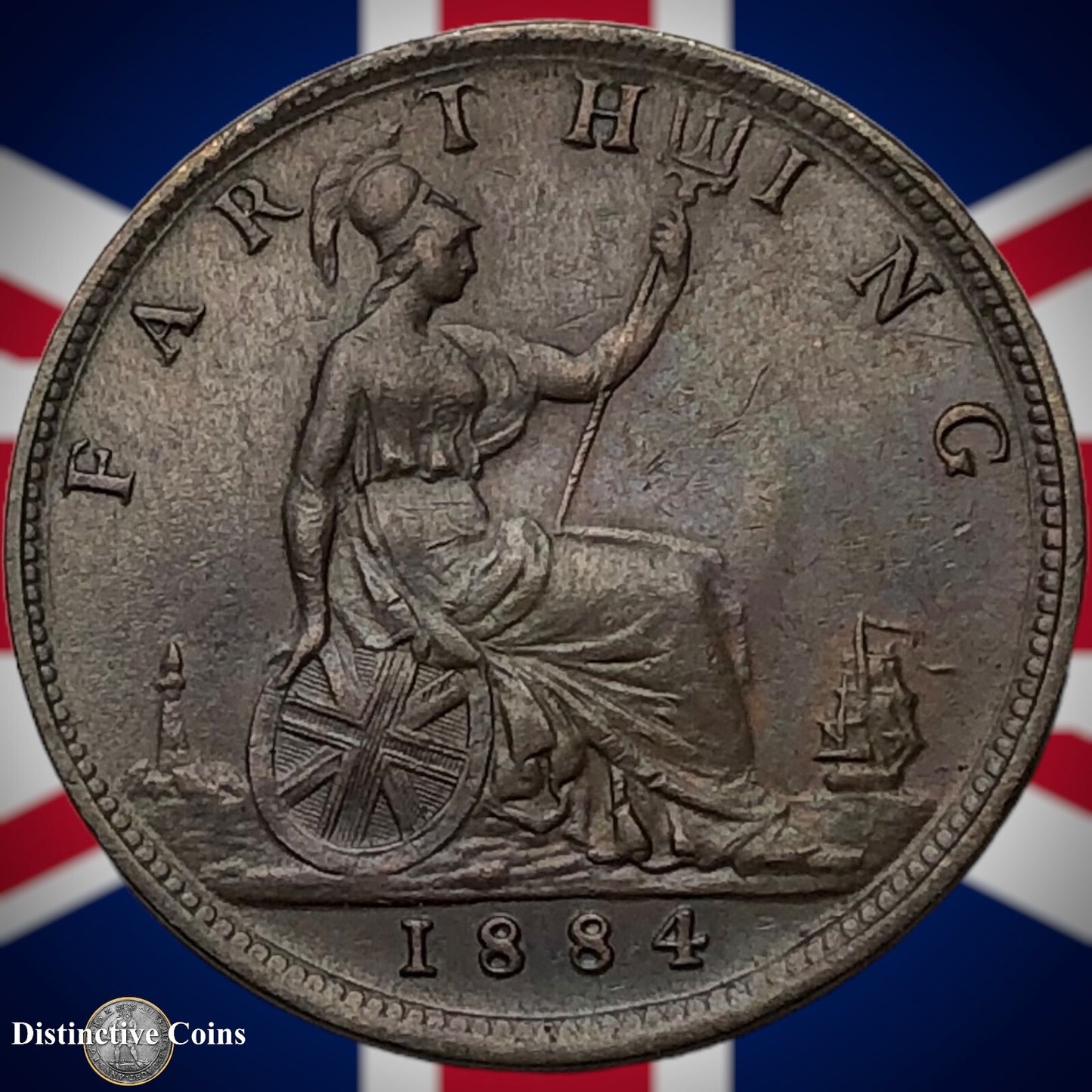 Great Britain 1884 Farthing 1/4d GB4117