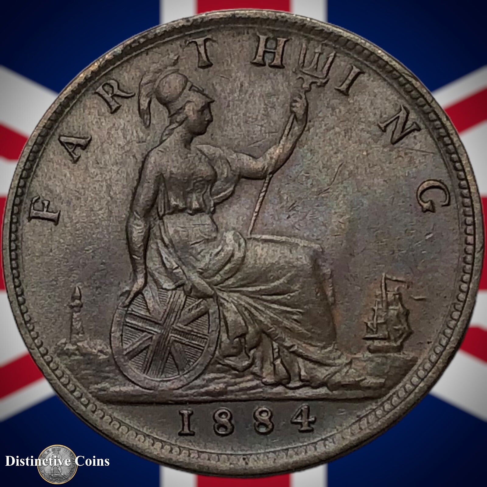 Great Britain 1884 Farthing 1/4d GB4117