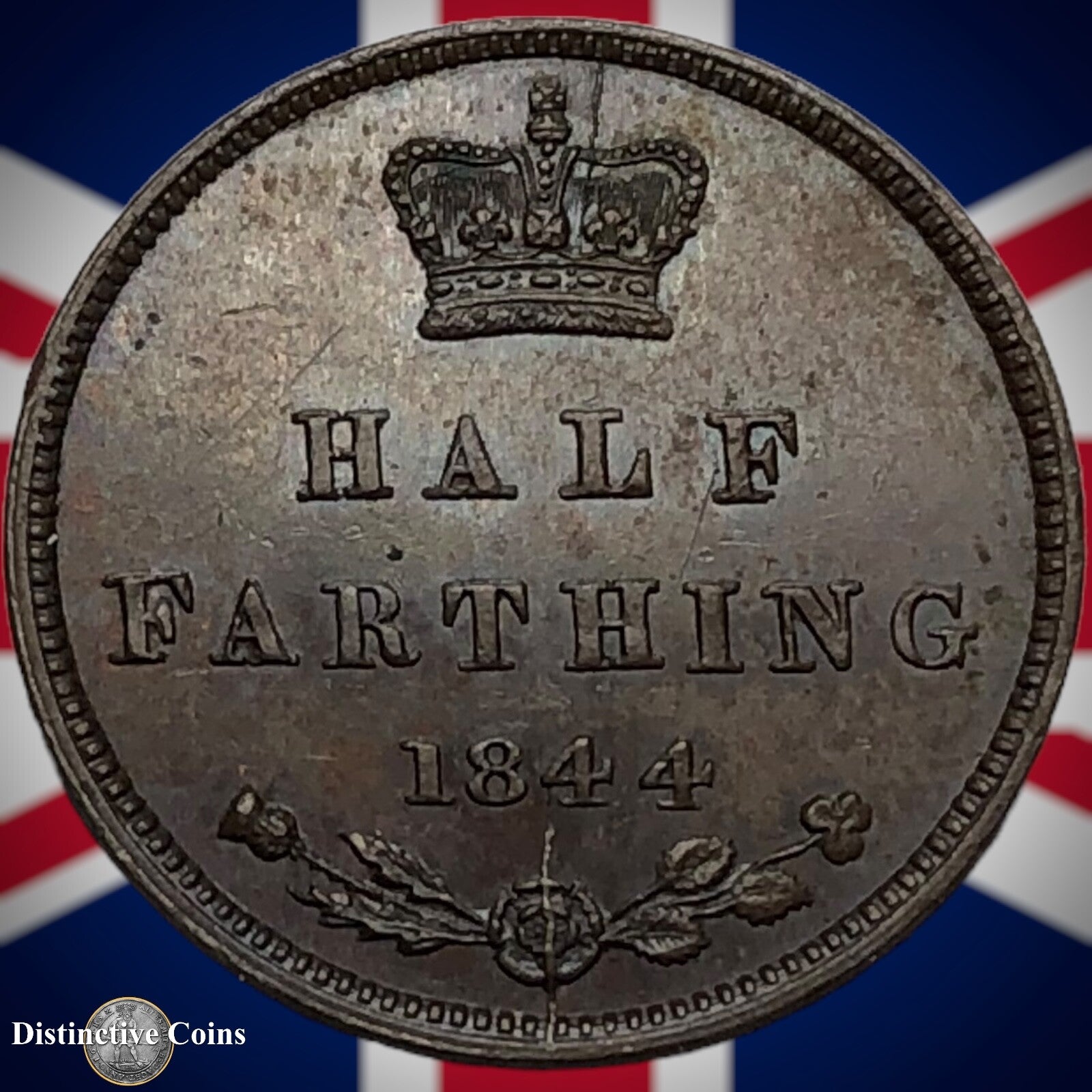 Great Britain 1844 Half Farthing 1/2 Penny GB3132