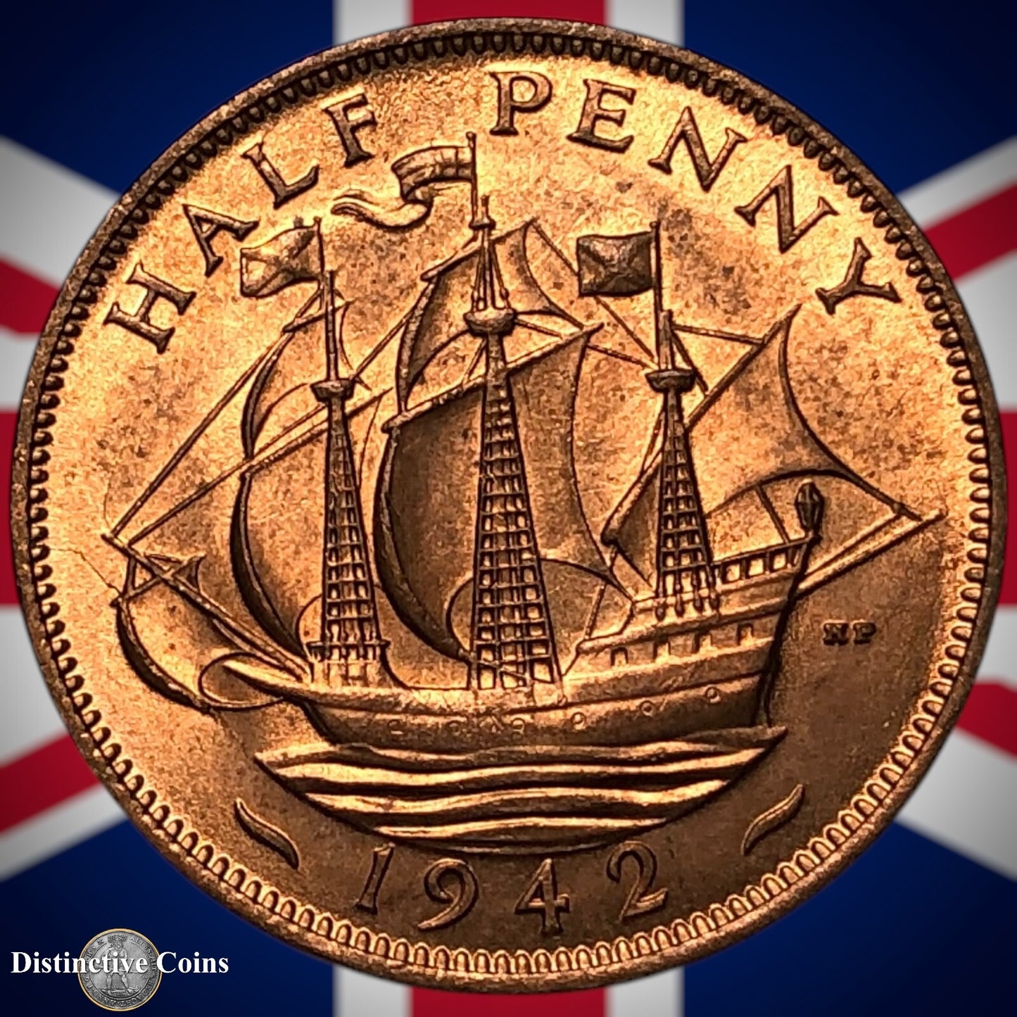 Great Britain 1942 Half Penny 1/2d GB6029