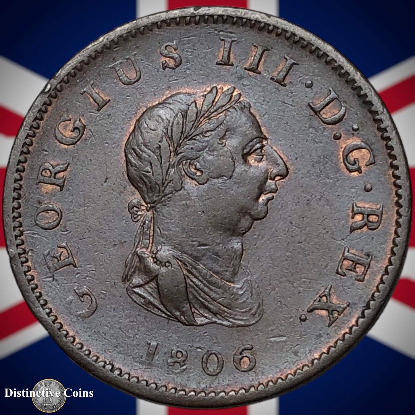 Great Britain 1806 Half Penny 1/2d GB5165