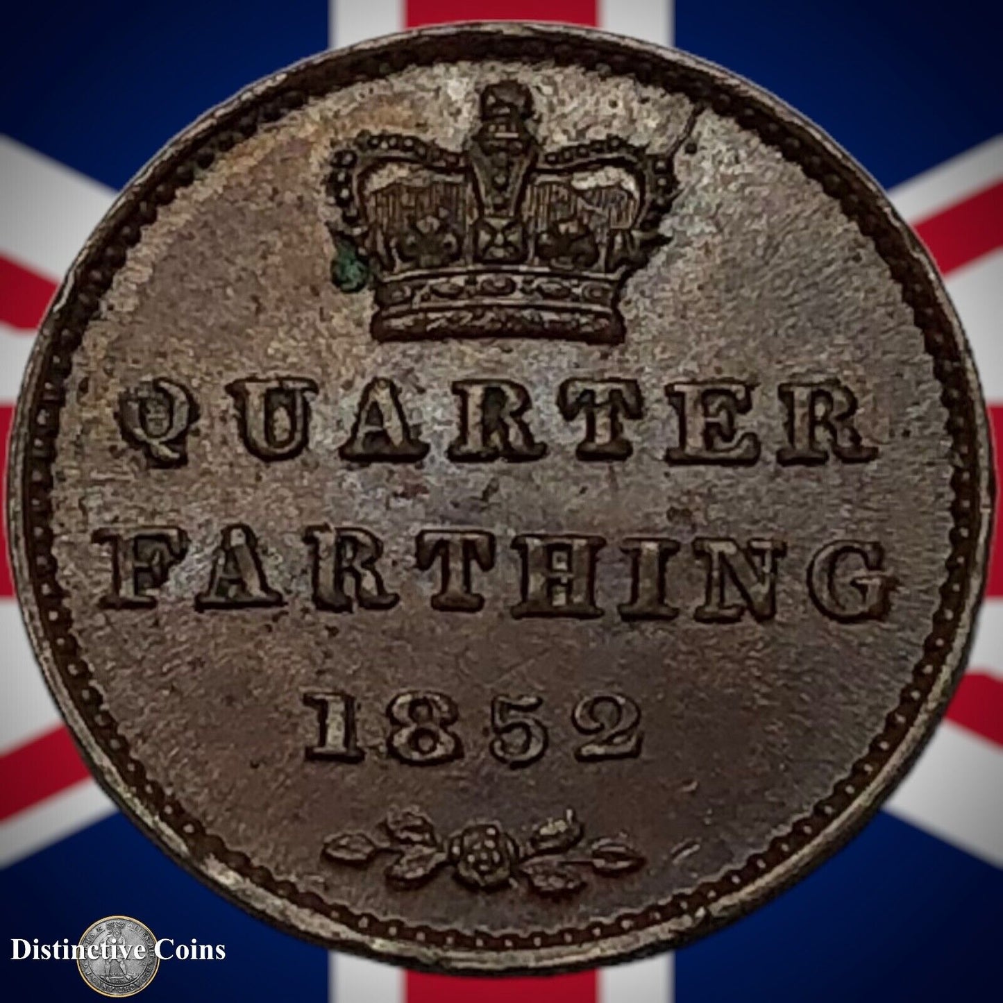 Great Britain 1852 Quarter Farthing 1/4 Penny GB3002