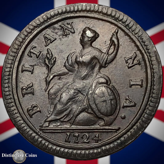 Great Britain 1724 Half Penny 1/2d GB5027