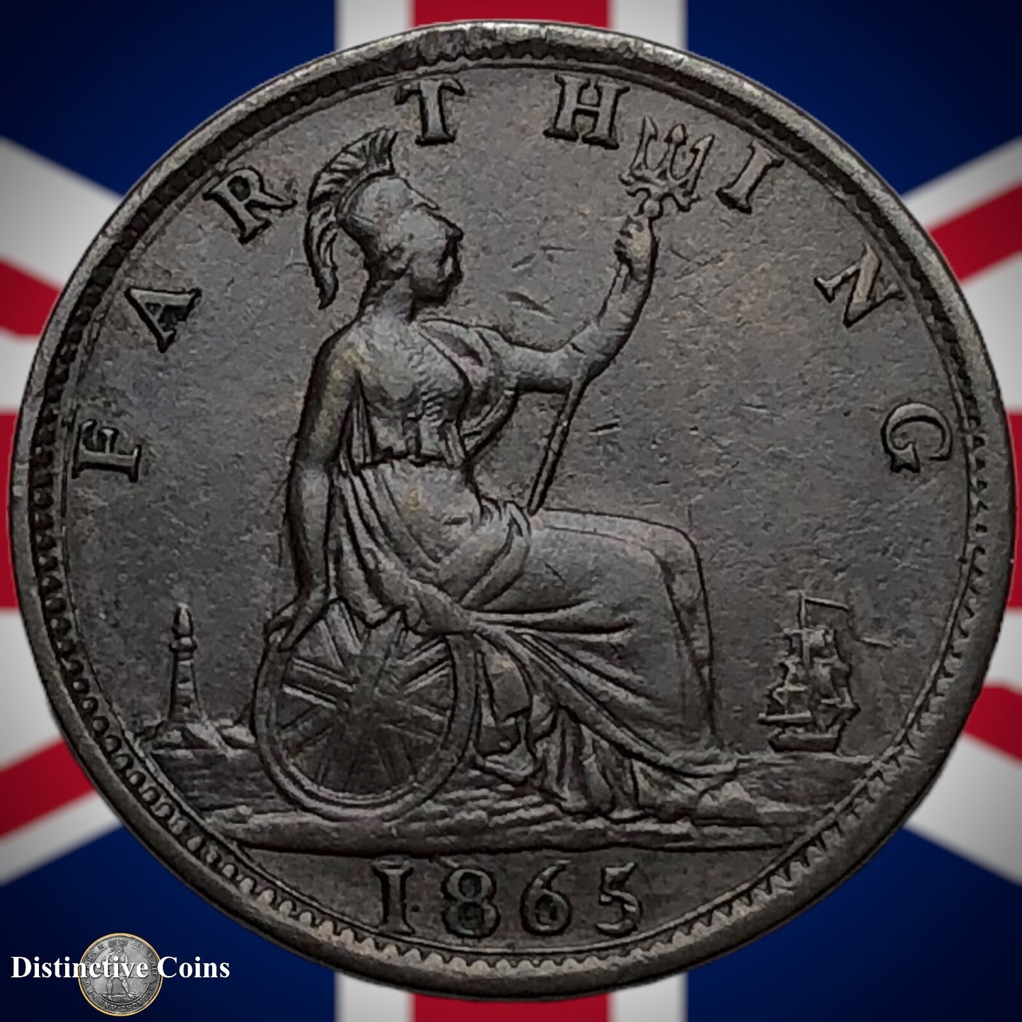 Great Britain 1865 Farthing 1/4d GB3532