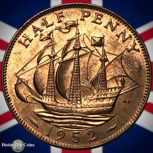 Great Britain 1952 Half Penny 1/2d GB6094
