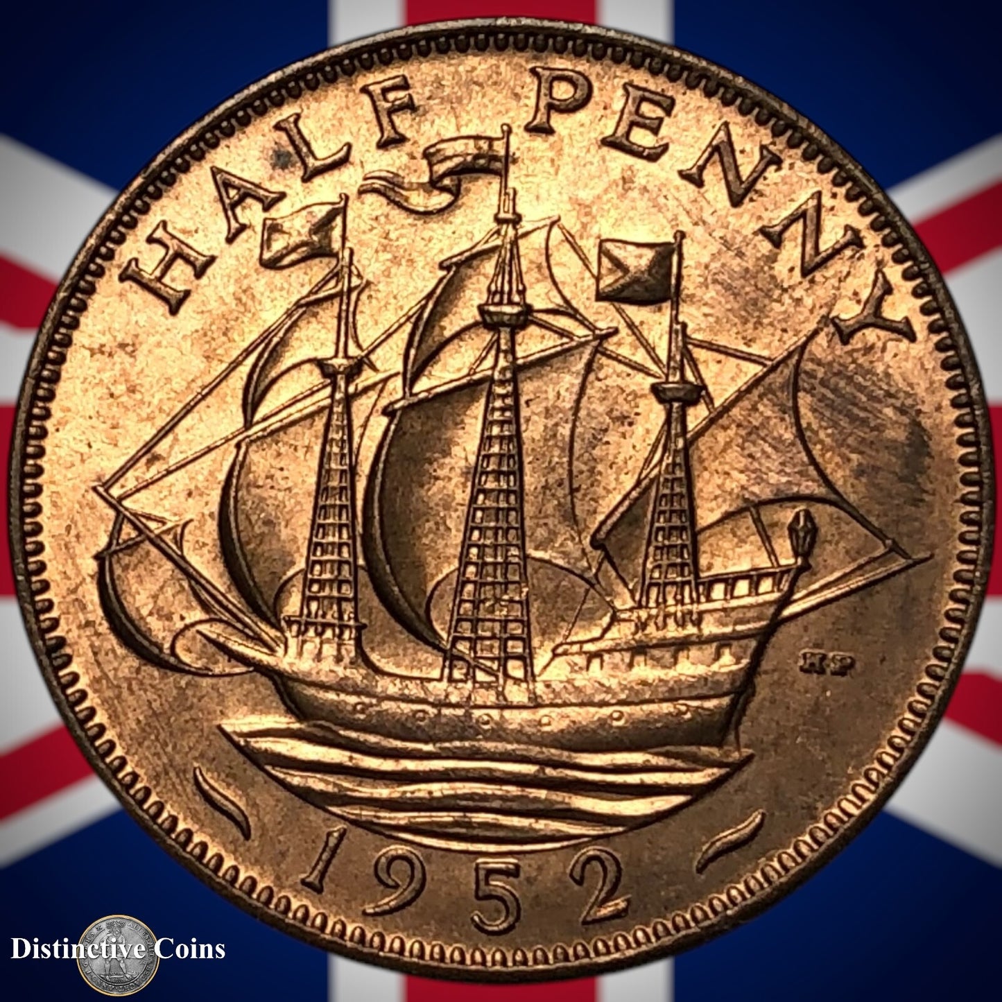 Great Britain 1952 Half Penny 1/2d GB6094