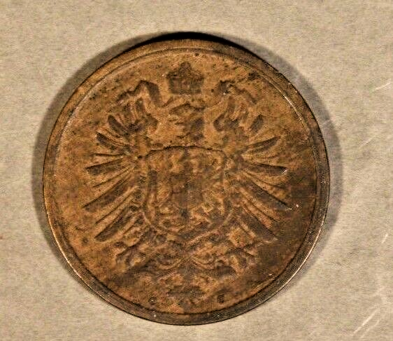 1874E German Empire 2  Pfennig Nice