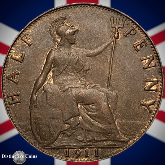 Great Britain 1911 Half Penny 1/2d GB5830