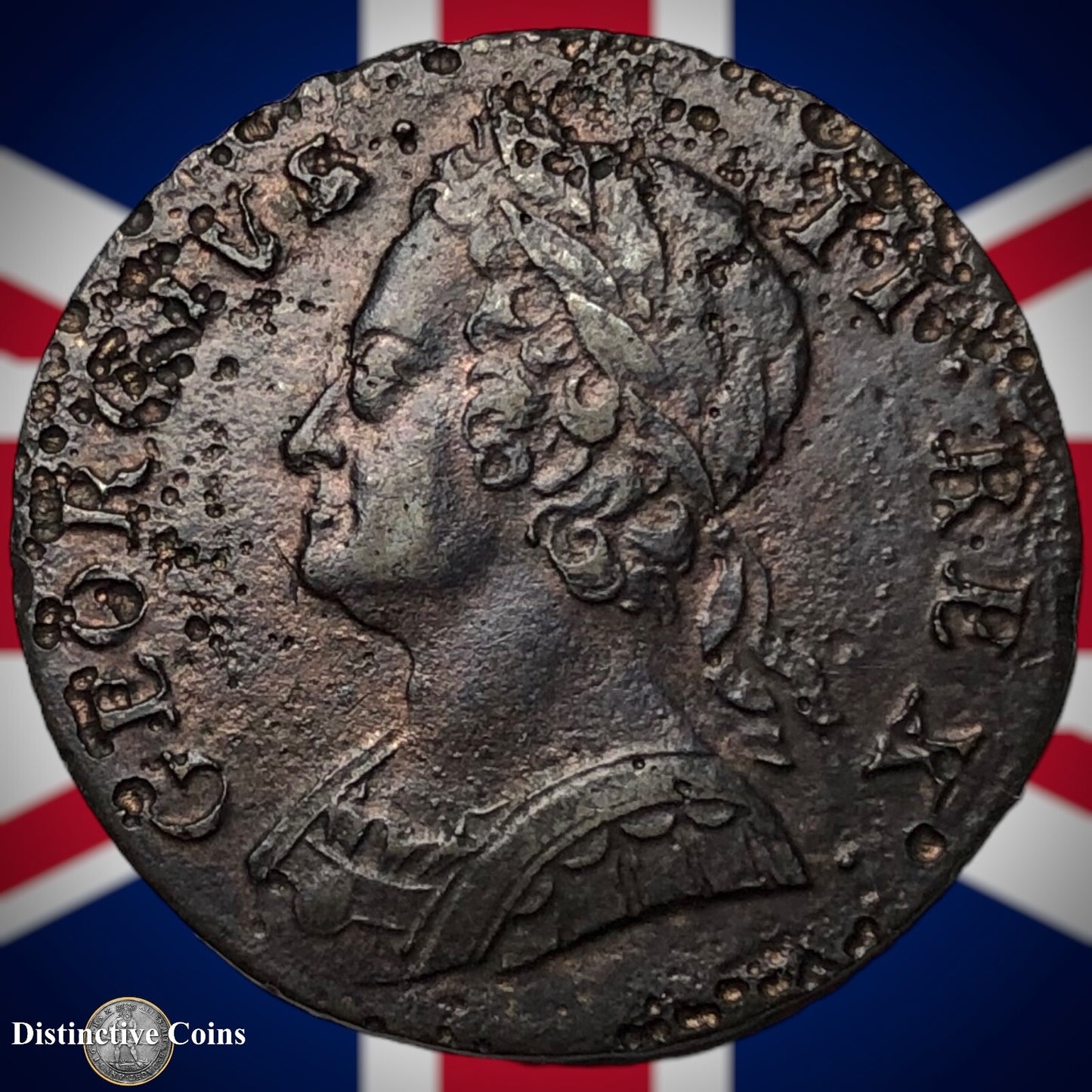 Great Britain 1749 Half Penny 1/2d GB5098