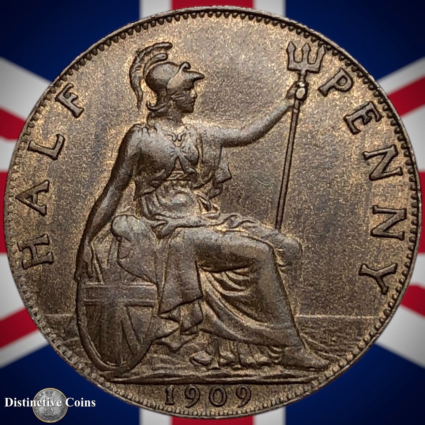 Great Britain 1909 Half Penny 1/2d GB5827