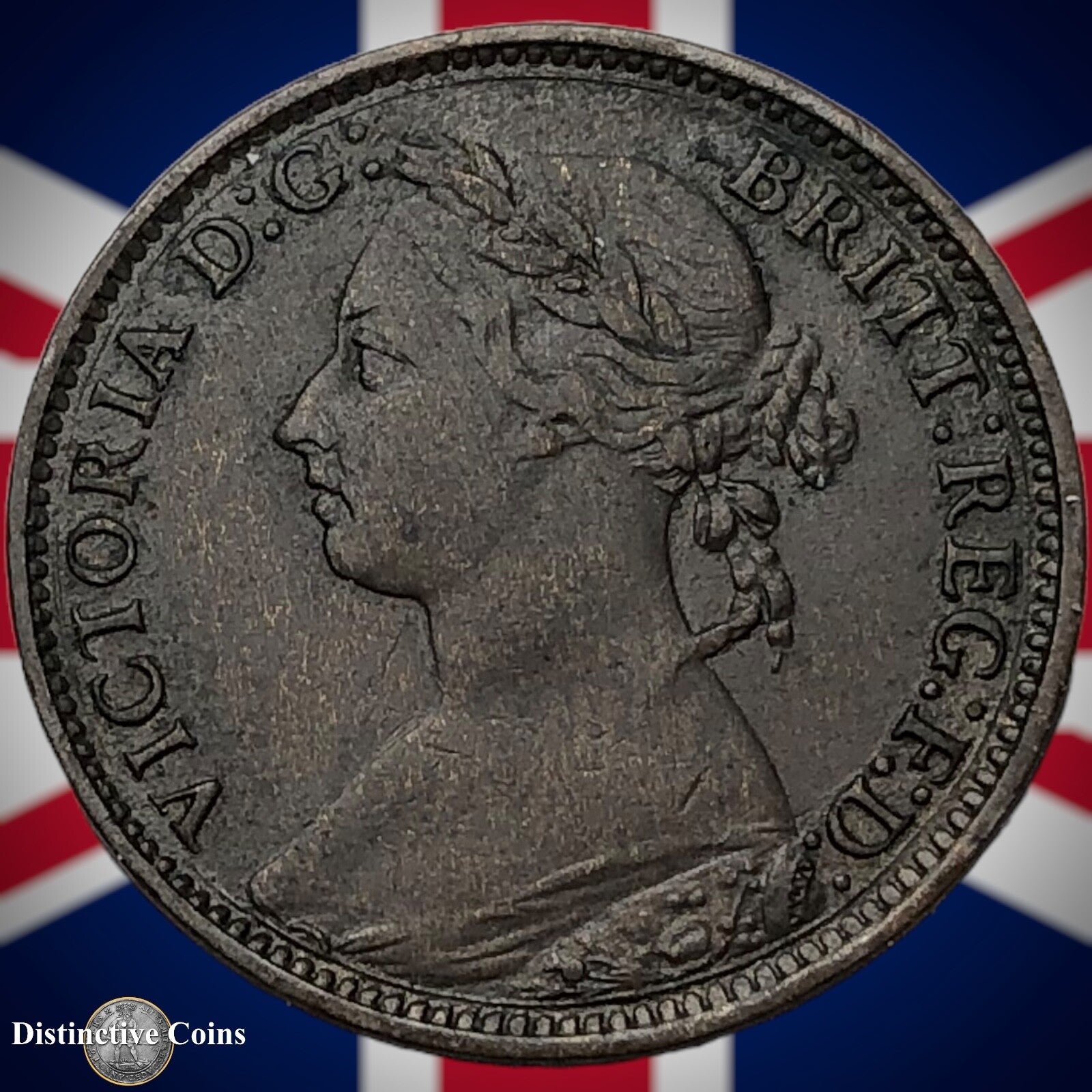 Great Britain 1893 Farthing 1/4d GB4330