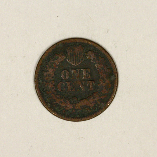 Indian Head Penny 1868 low grade porous filler