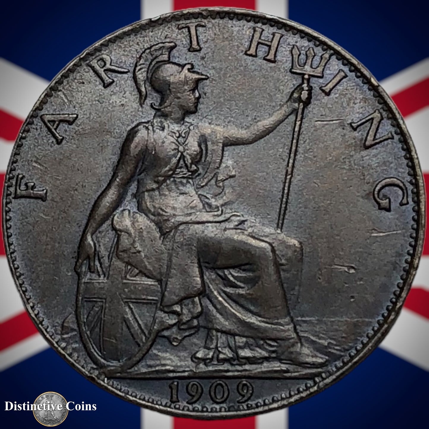 Great Britain 1909 Farthing 1/4d GB4627