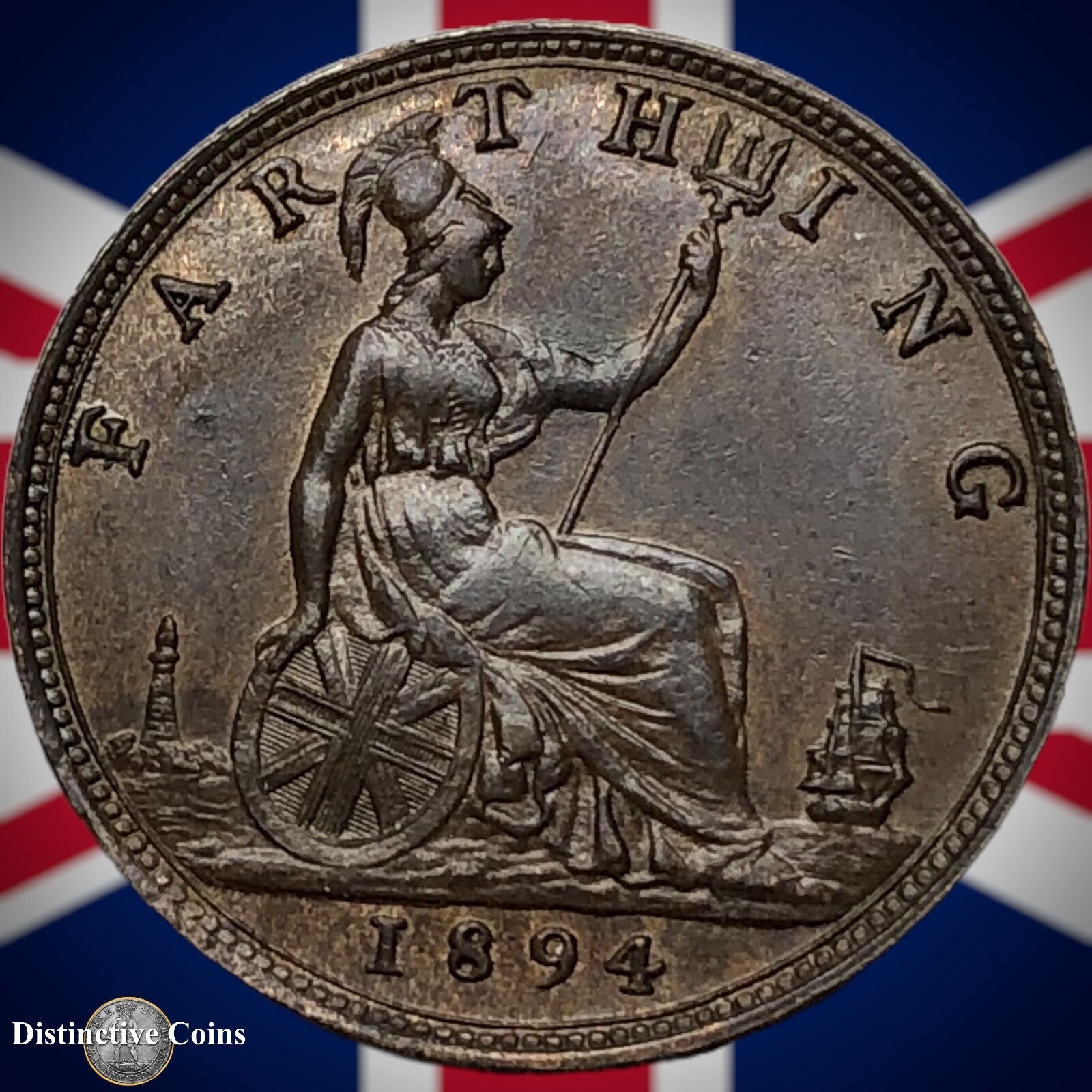 Great Britain 1894 Farthing 1/4d GB4387