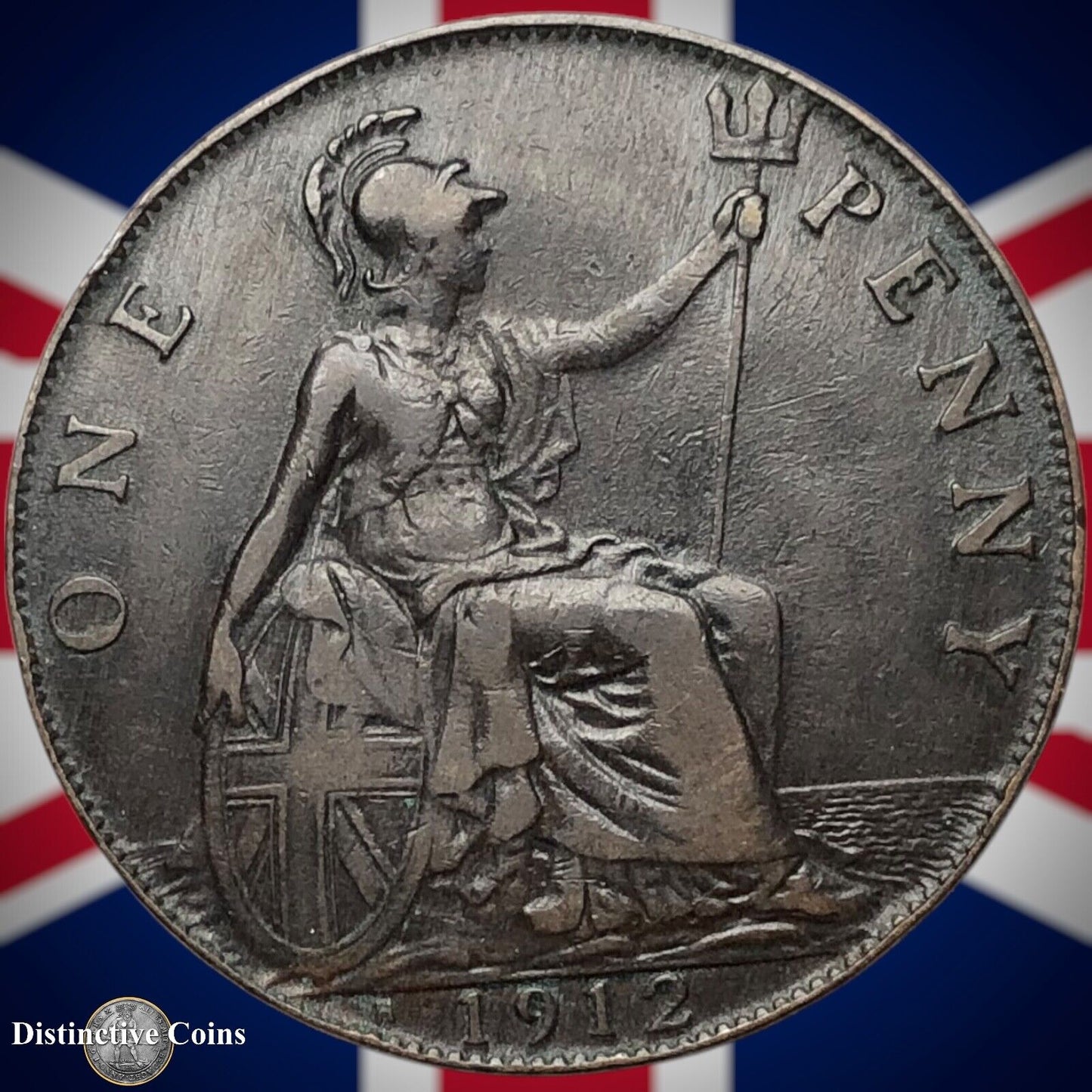 Great Britain 1912 H Penny 1d GB6792