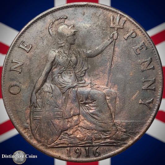 Great Britain 1916 Penny 1d GB6827