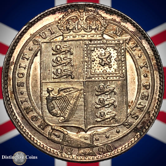 Great Britain 1890 British One Shilling GB0575