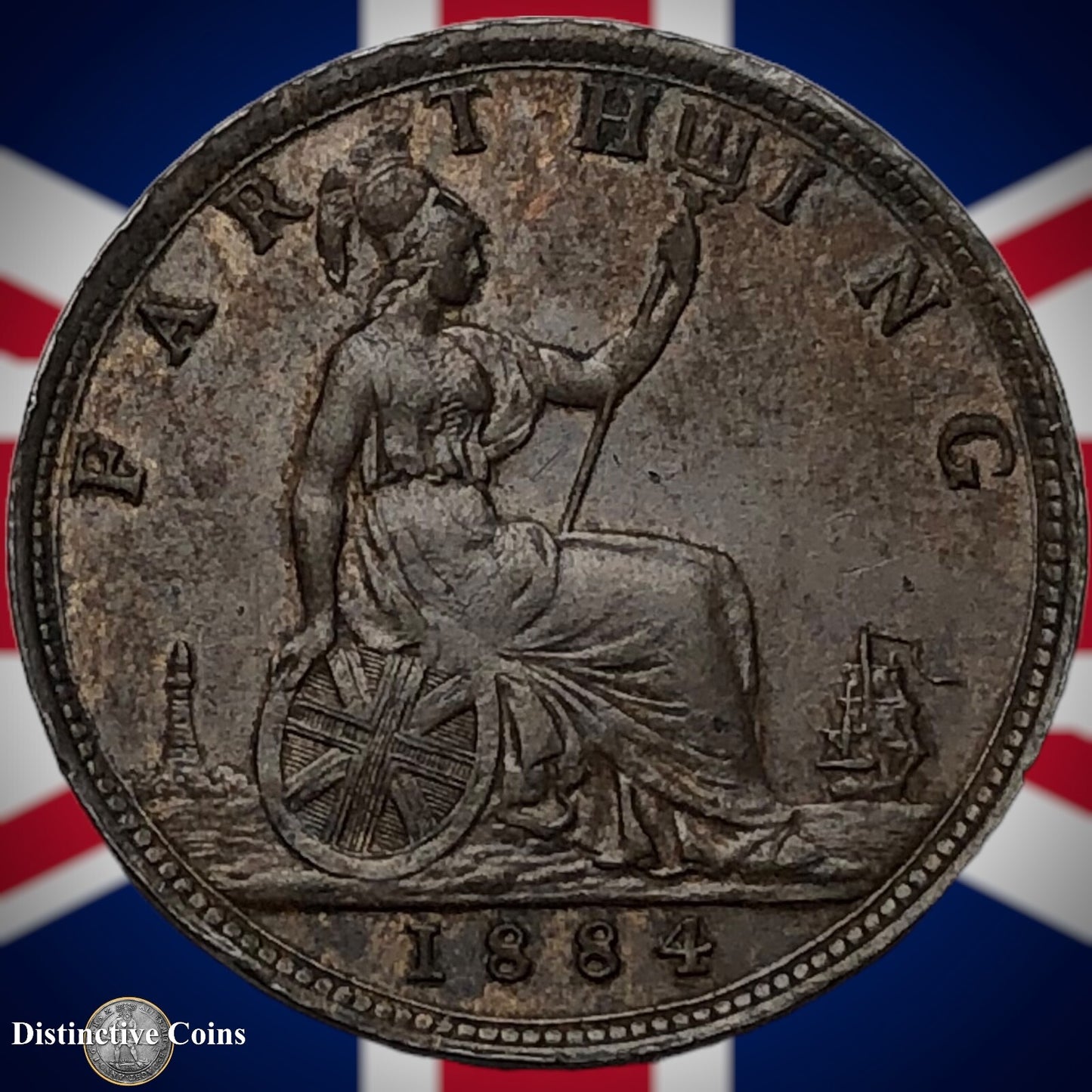 Great Britain 1884 Farthing 1/4d GB4105