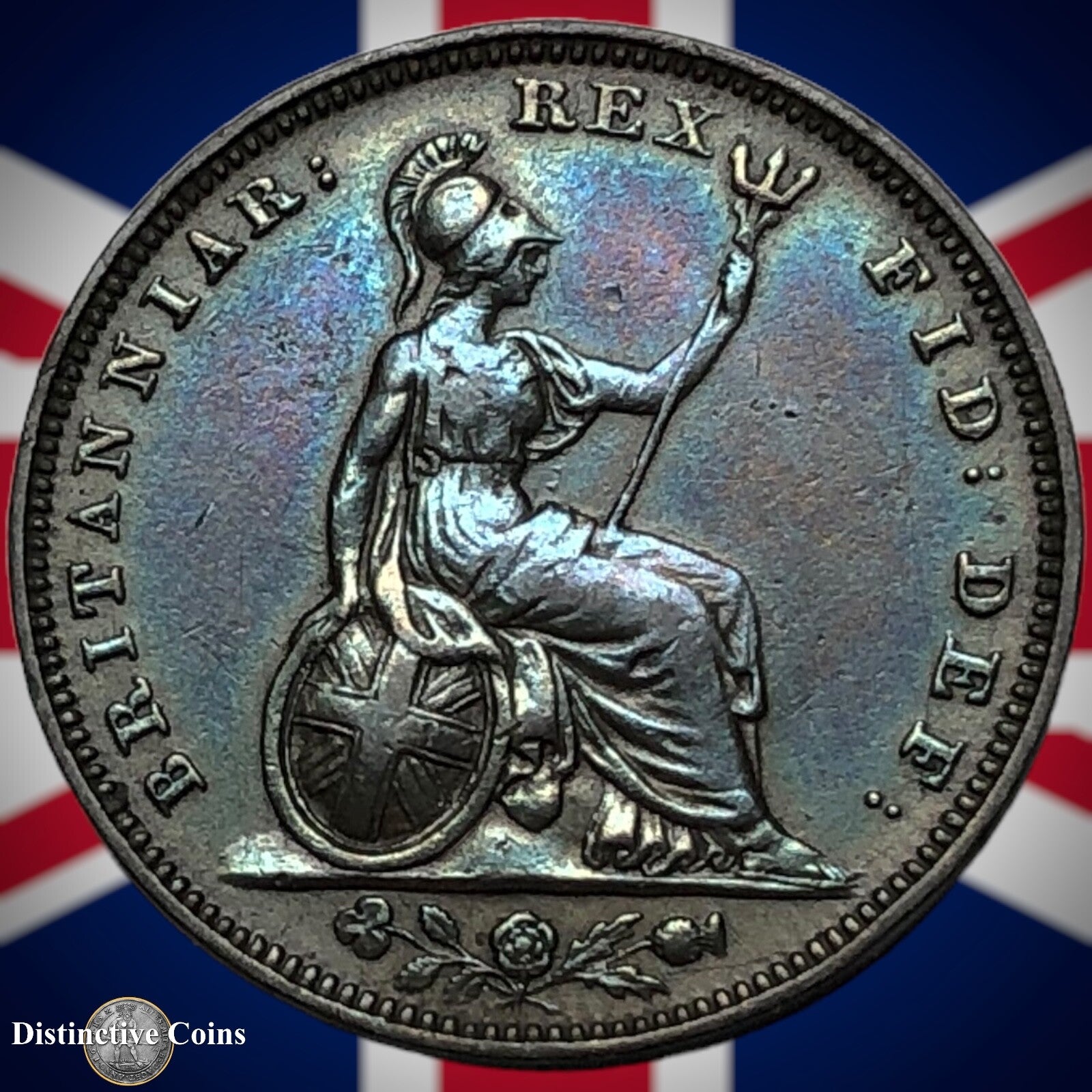 Great Britain 1829 Farthing 1/4d GB3343