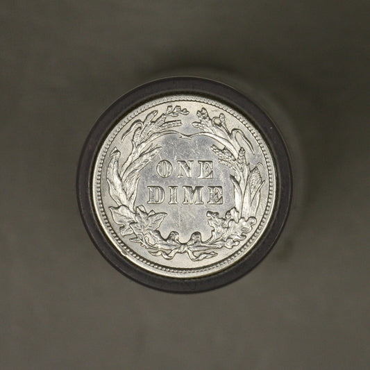 Barber Dime 1914 P Old Cleaning