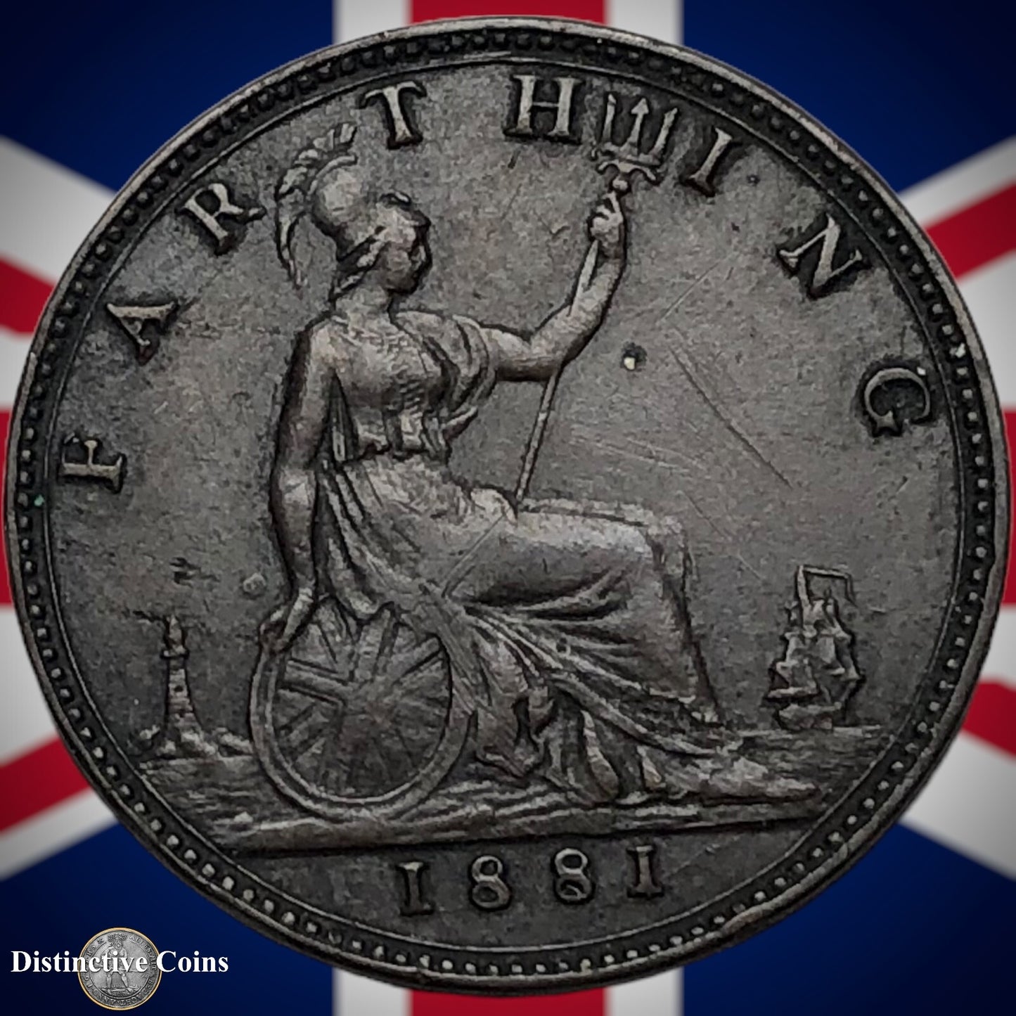 Great Britain 1881 Farthing 1/4d GB3851