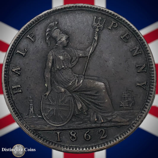 Great Britain 1862 Half Penny 1/2d GB5424