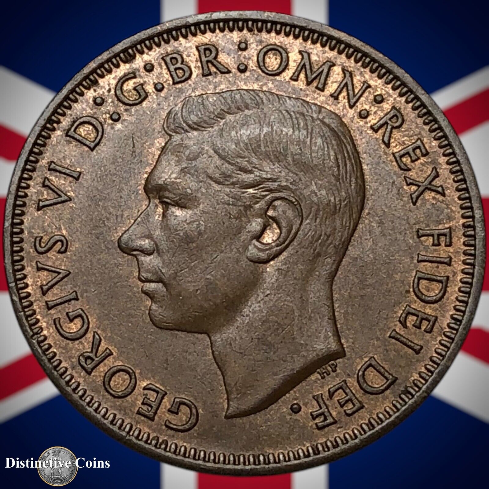 Great Britain 1951 Half Penny 1/2d GB6076