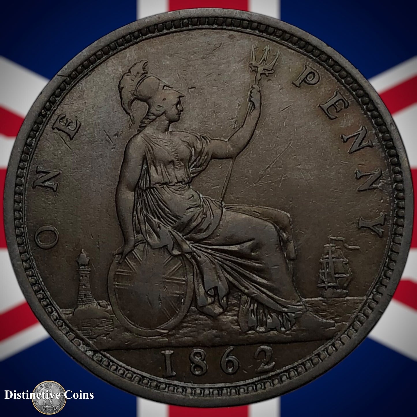 Great Britain 1862 Penny 1d GB6207