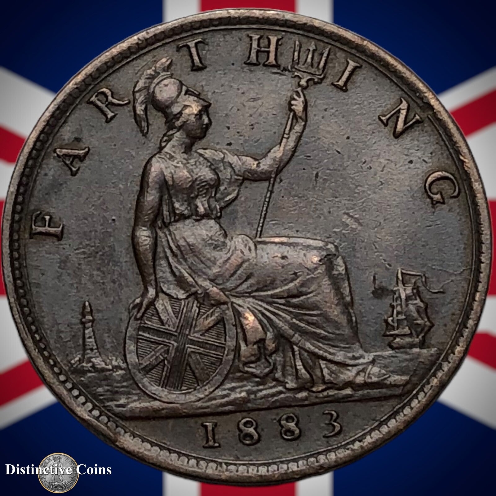 Great Britain 1883 Farthing 1/4d GB4052