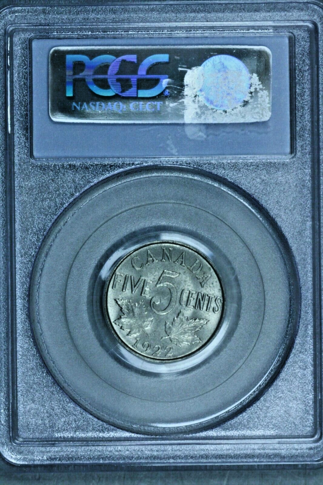 Canada  5 Cents 1922  Far S  PCGS MS63   S162