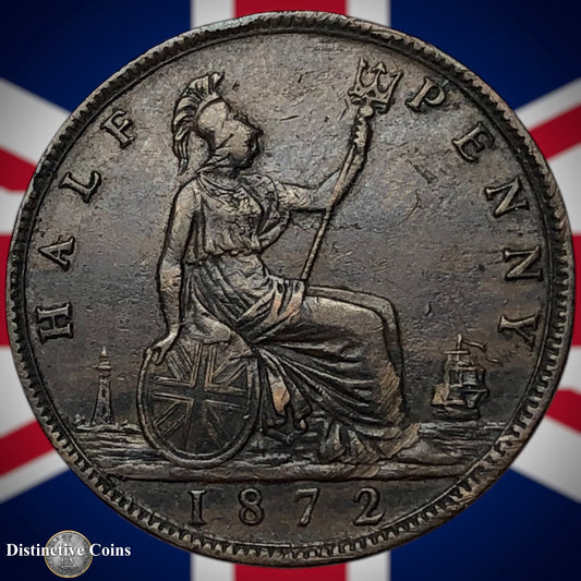 Great Britain 1872 Half Penny 1/2d GB5497