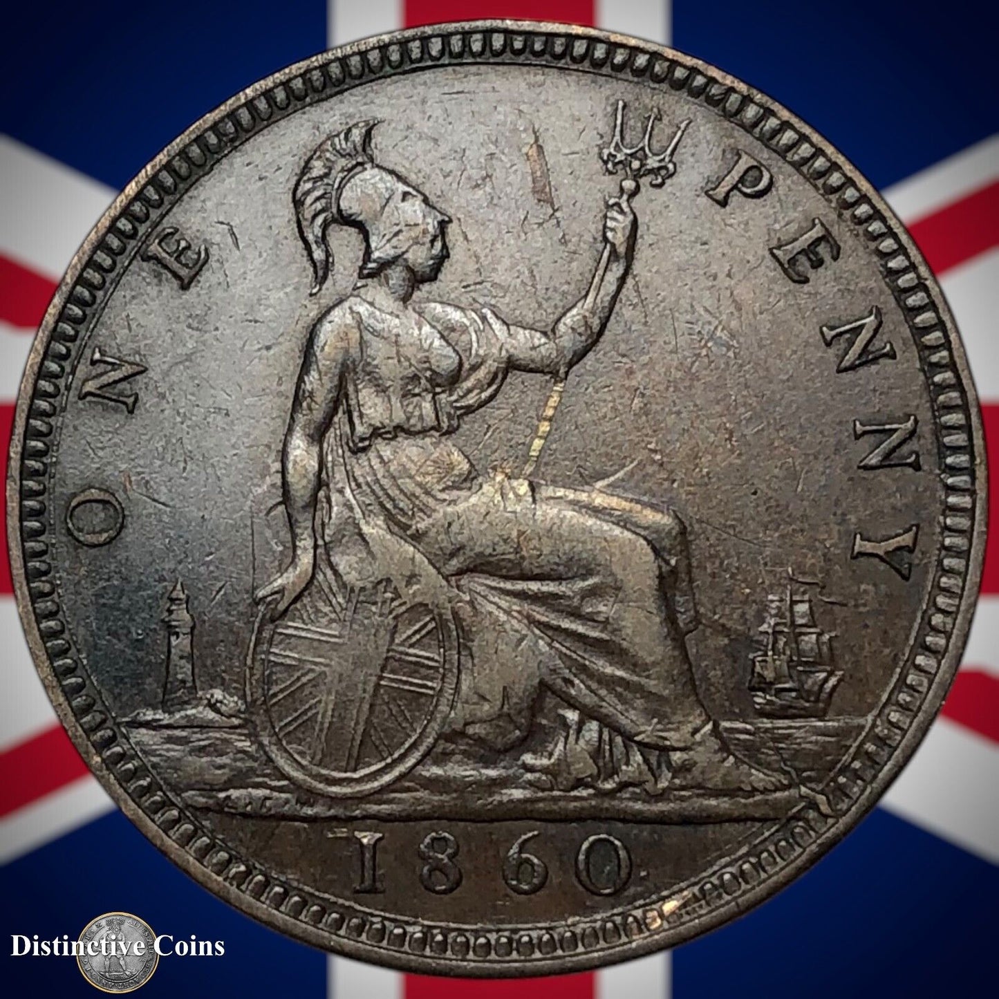 Great Britain 1860 Penny 1d GB6158