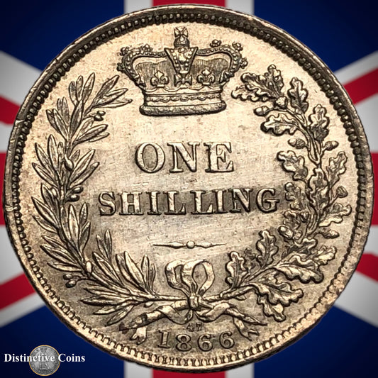 Great Britain 1866 British One Shilling GB0289