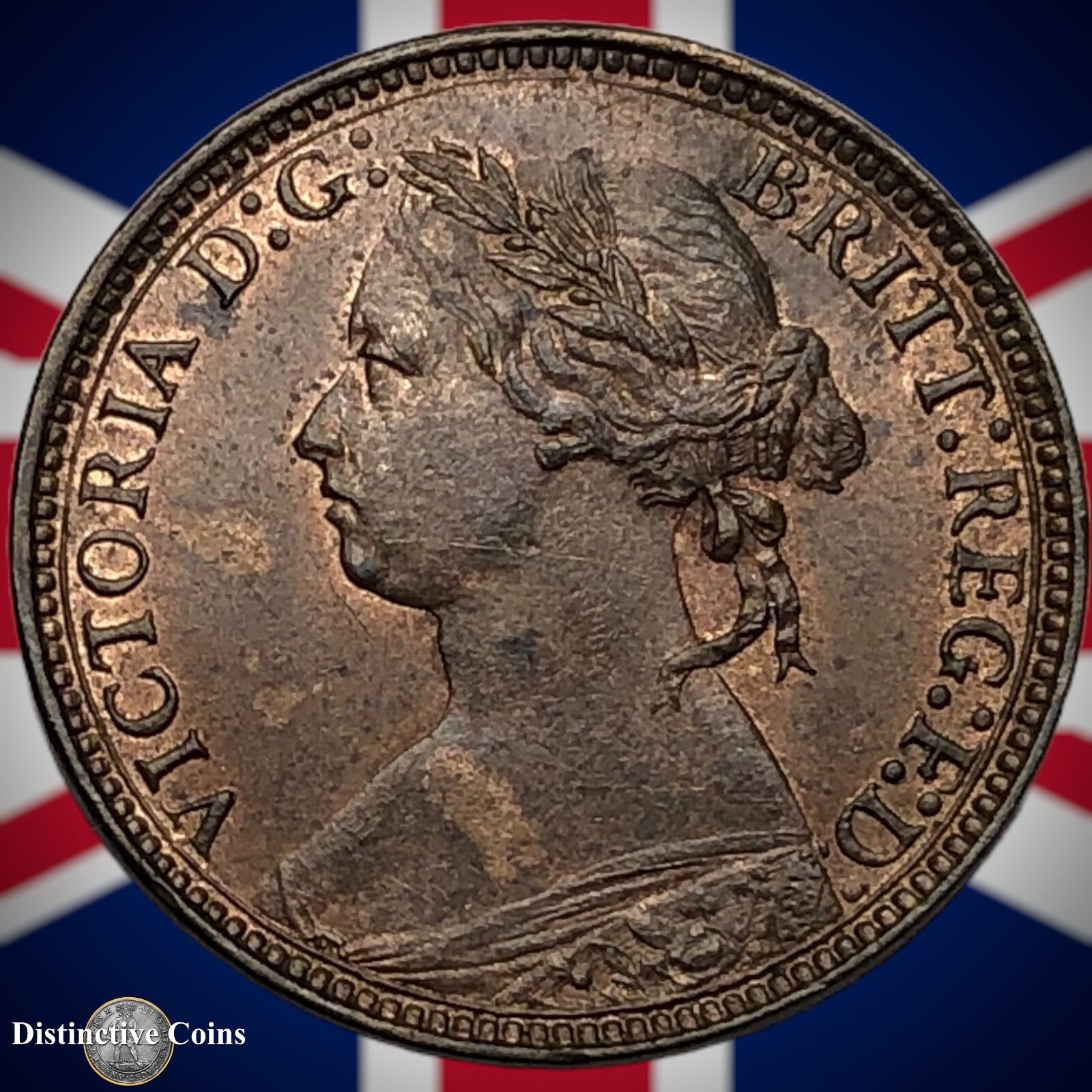 Great Britain 1875 H Farthing 1/4d GB3762