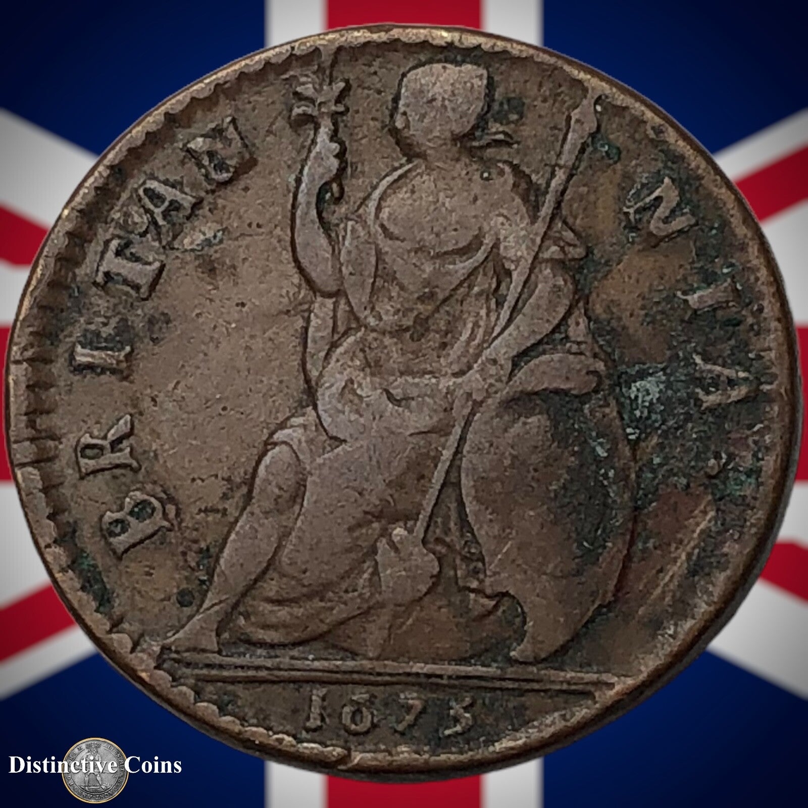 Great Britain 1675 Farthing 1/4d GB3149